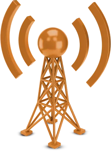 radio tower featuring a substantial antenna